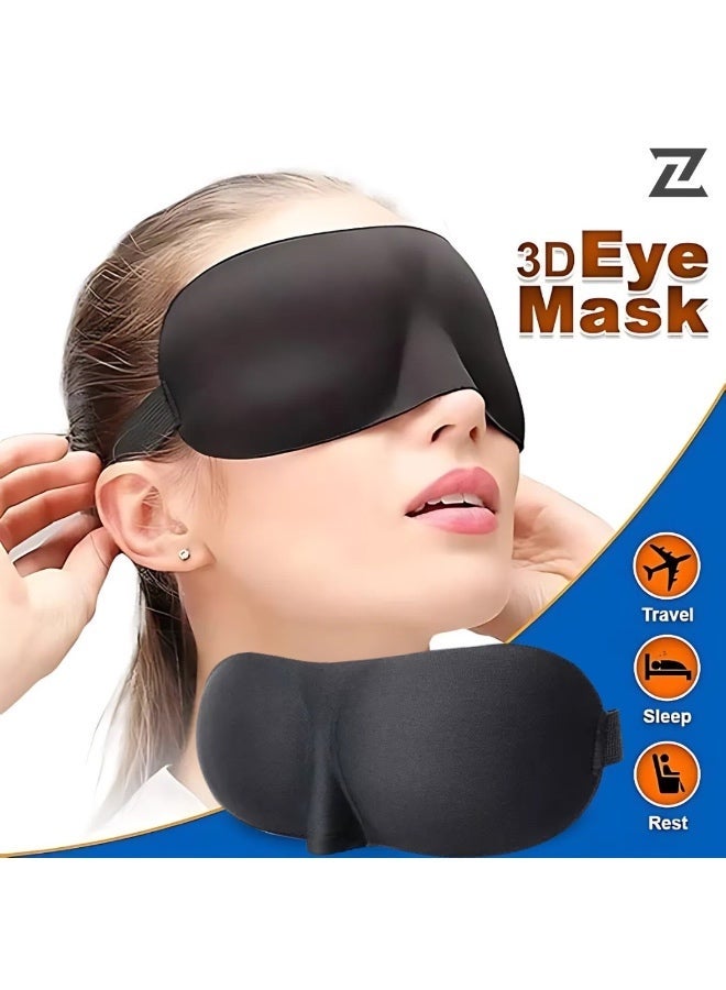 زيكست كومفي قناع النوم الفاخر ZEXT COMFY ثلاثي الأبعاد للنساء والرجال – قناع عين بتصميم مريح فائق النعومة مع حزام قابل للتعديل، حجب مريح للضوء للسفر، القيلولة والنوم الليلي - Image 4