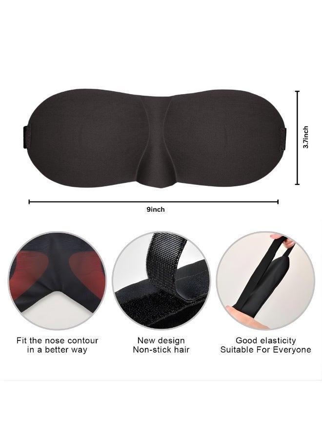 زيكست كومفي قناع النوم الفاخر ZEXT COMFY ثلاثي الأبعاد للنساء والرجال – قناع عين بتصميم مريح فائق النعومة مع حزام قابل للتعديل، حجب مريح للضوء للسفر، القيلولة والنوم الليلي - Image 3