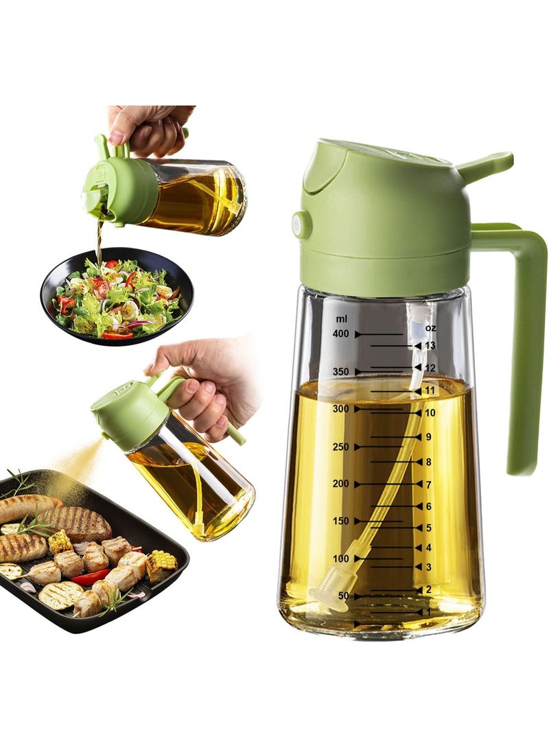 ARGT 2 in 1 Olive Oil Sprayer and Dispenser Bottle – 470ml Oil Mister for Cooking, Air Fryer, BBQ & Salad - Image 1