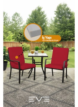 Eve Tekstil Garden - Living Room - Balcony Backrest Zippered Connectable Washable Chair Cushion 6 Pieces  - Image 5