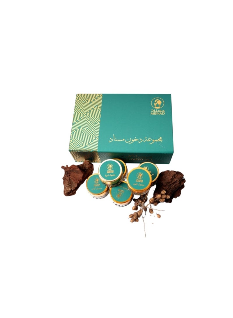 سيميكول مسناد رمضان بخور كومبو الدخون والعود معطار ، 6 رائحة ، مجموعة عطور شرق أوسطية تقليدية ، رائحة تدوم طويلا. - Image 4