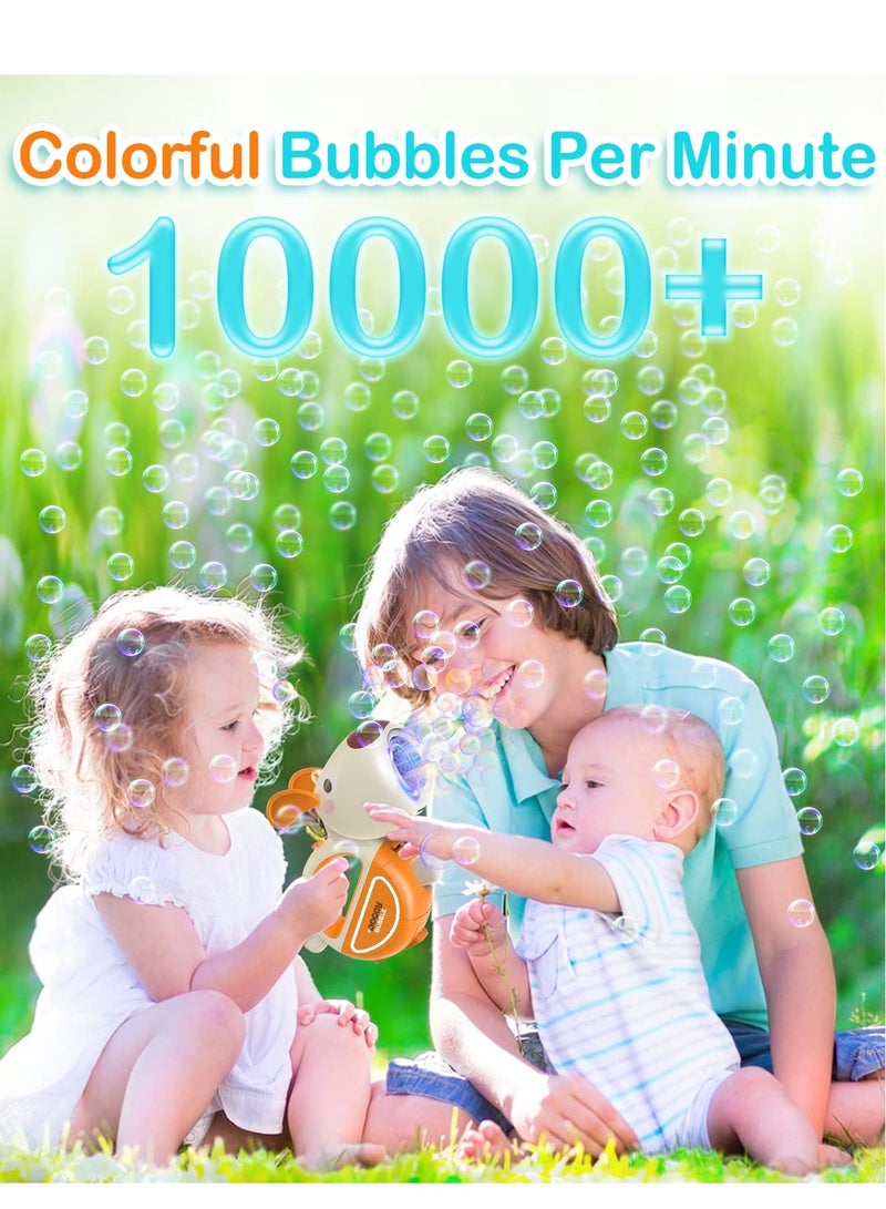 SOLARAE Bubble Gun Blaster, Bubble Machine Gun Toys for Toddlers, Outdoor Bubble Gun with Music Lights for Kids, Adults Bubble Makers, Bubble Blaster Gun Bubble Blower Toy for Boys and Girls - Image 3