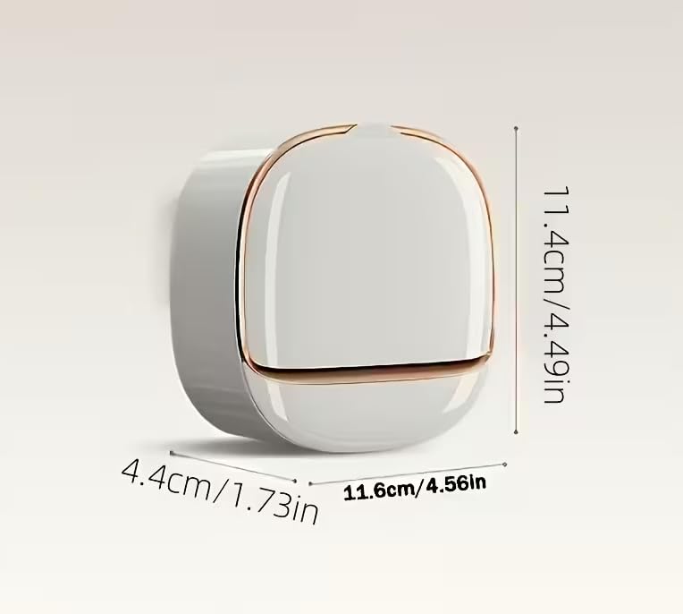 ELMVIA Wall Mounted Soap Dish Holder with Drain Tray | Self-Adhesive Bathroom Soap Stand | Quick Dry Hygienic Soap Holder for Bathroom, Kitchen & Wash Basin ((White - 3 PCS)) - Image 3