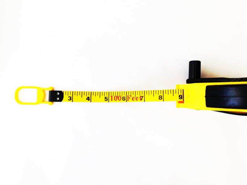 PERFECT MEASURING TAPE The Perfect Measuring Tape Company - Surveyor's Tape Measure - Rewinding and Compact - Dual Sided - 100' (feet) / 30m (meter) - Image 4