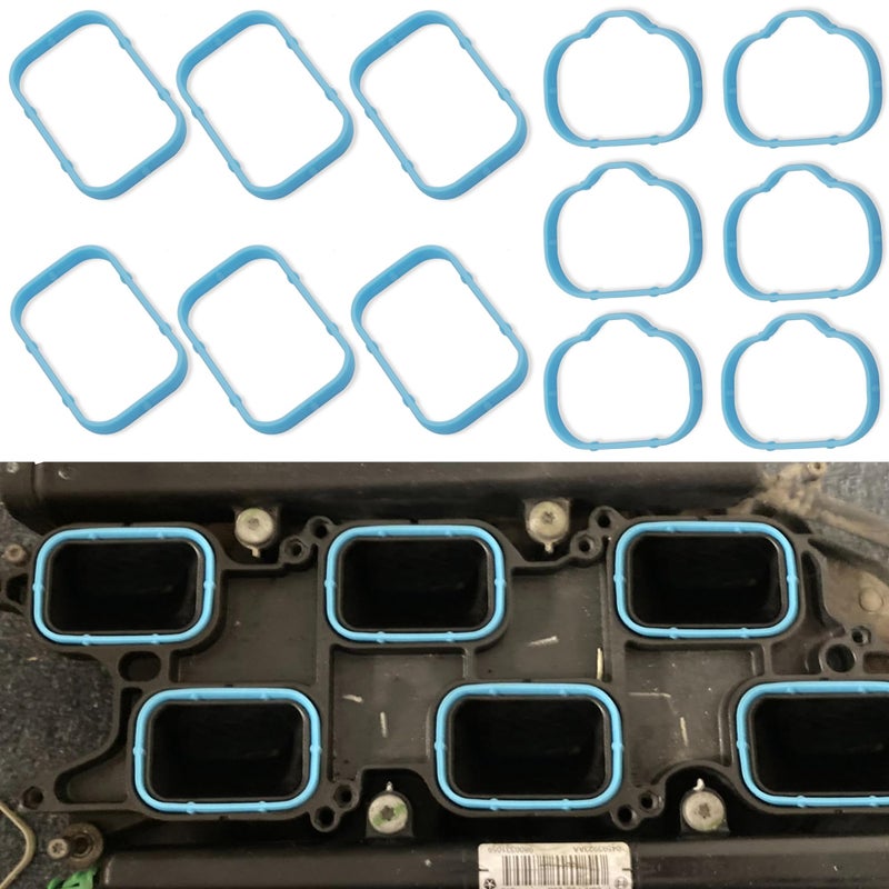 Intake Manifold Gaskets Upper Lower Gasket Set MS97204 Replacement Compatible with 20112019 Cherokee Chrysler 300 Dodge Challenger Charger Durango 32L 36L 184562A 5184331AC MS97205 12pcs