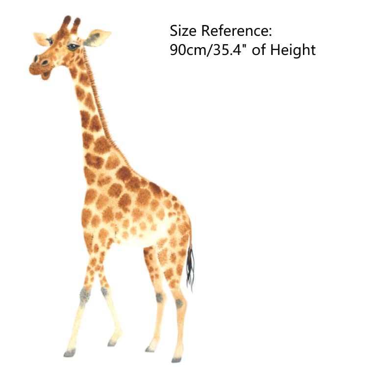 Zaiphany Large Giraffe Wall Decals Peel and Stick, Watercolor Giraffe Wall Sticker for Nursery Baby Room Decor - Image 2