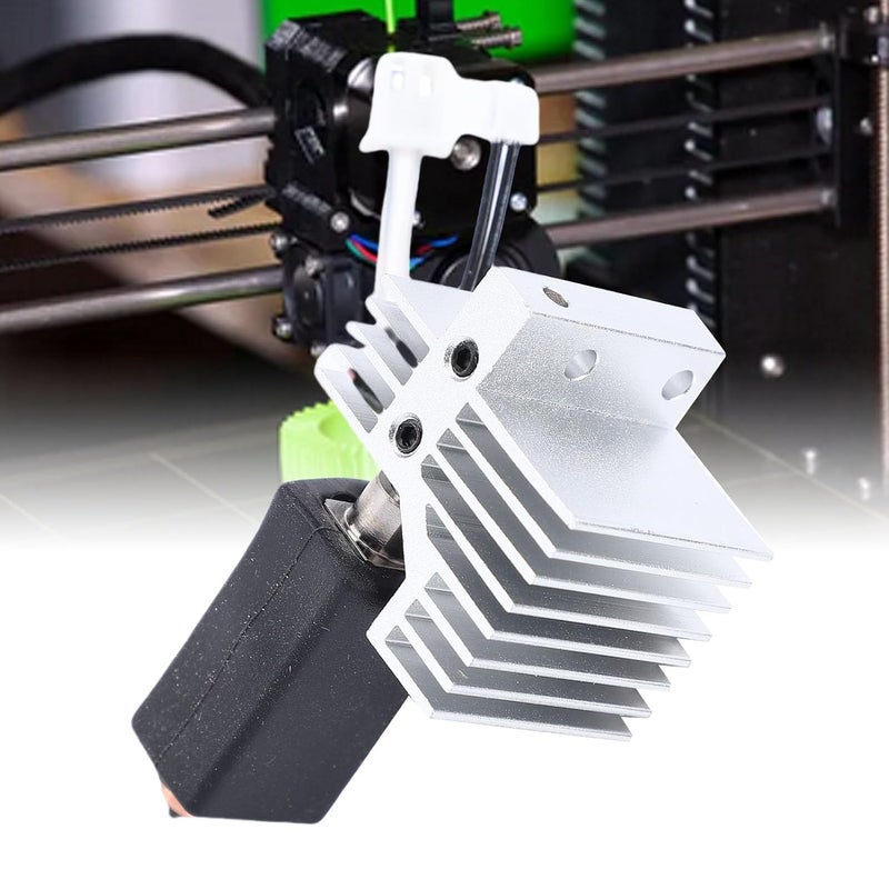 Yechiry 3D Printer Extruder Hot End Kit, 3D Printer Print Head Kit Bimetallic Nozzle for Carbon with 0.4mm Brass Hardened Steel Nozzle & 60W Ceramic Heating Plate, for High Speed Printing - Image 4