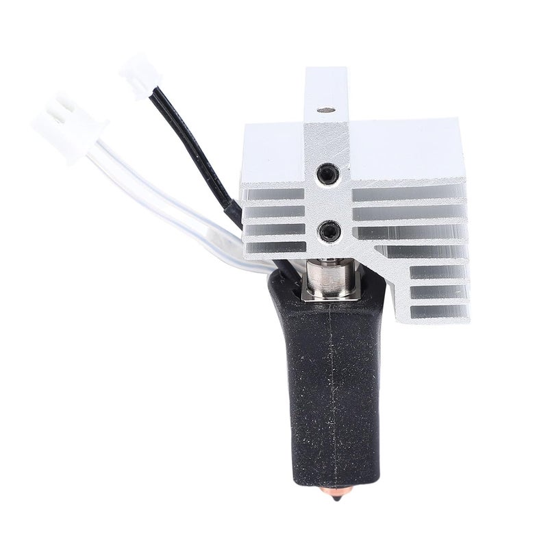 Yechiry 3D Printer Extruder Hot End Kit, 3D Printer Print Head Kit Bimetallic Nozzle for Carbon with 0.4mm Brass Hardened Steel Nozzle & 60W Ceramic Heating Plate, for High Speed Printing - Image 1