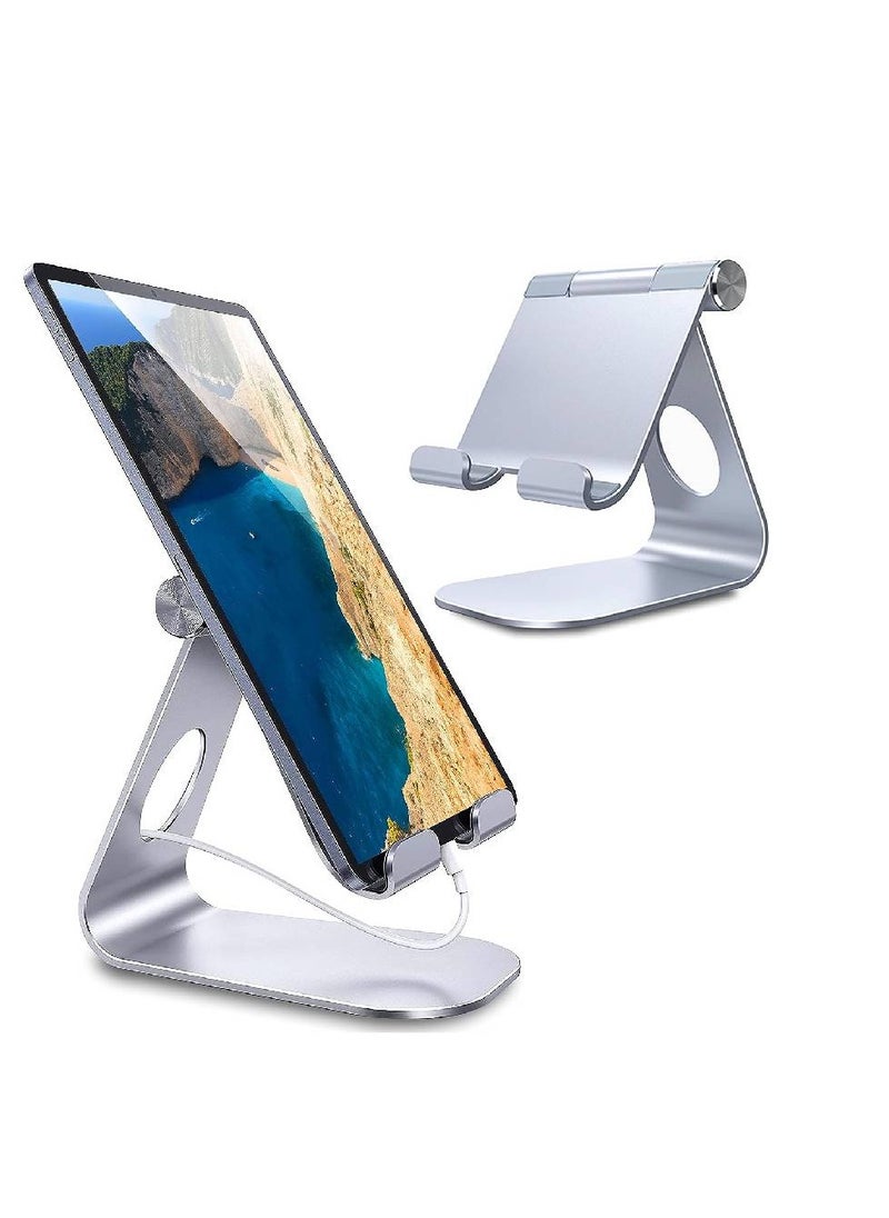 جينيكست حامل كمبيوتر لوحي عالمي قابل للتعديل وحامل سطح المكتب متوافق مع أجهزة iPad 2020 Pro 9.7 و10.5 و12.9 وAir mini 2 3 4 5 وSamsung Tab وLenovo Tab والأجهزة اللوحية الأخرى  - Image 1