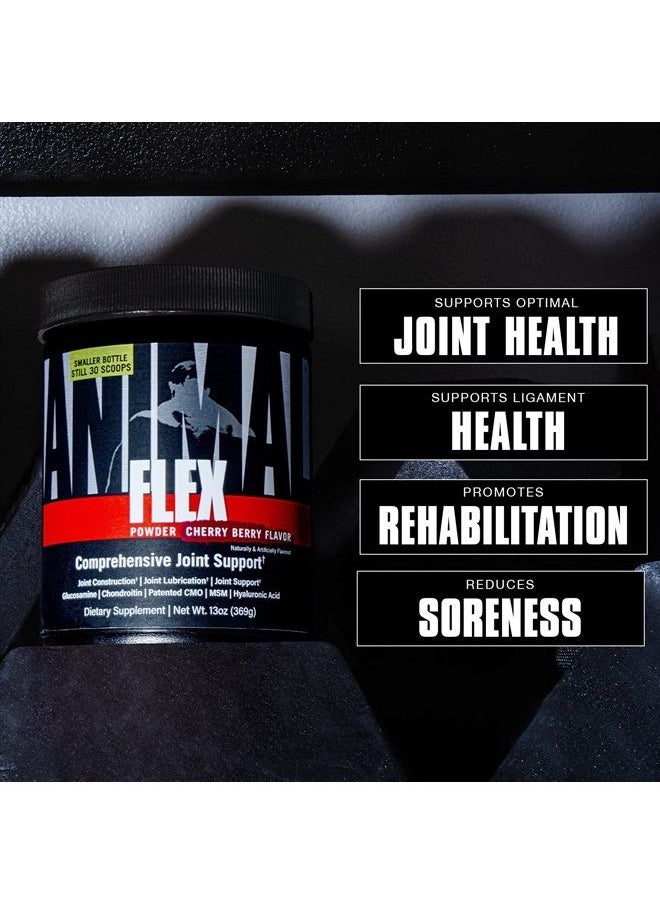 ANIMAL Flex Powder – All-in-one Complete Joint Support Supplement – Contains Collagen, Turmeric Root, Curcumin, Glucosamine & Chondroitin – Helps Repair And Restore Joints –Cherry Flavor, 30 Scoops  - Image 3