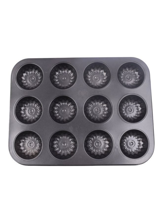 Non Stick Bakeware Mould Black 35x26.5x3centimeter - Image 3