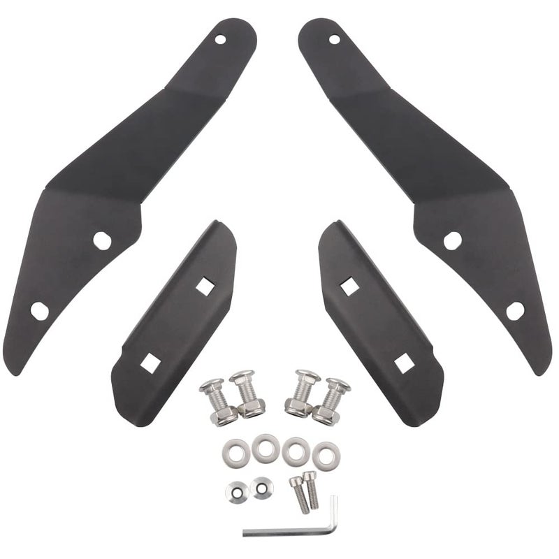 52 Inch Curved LED Light Bar Mount Brackets Upper Windshield Mounting Brackets Roof Mount Brackets Compatible with Nissan Patrol Y61 Toyota Landcruiser 80