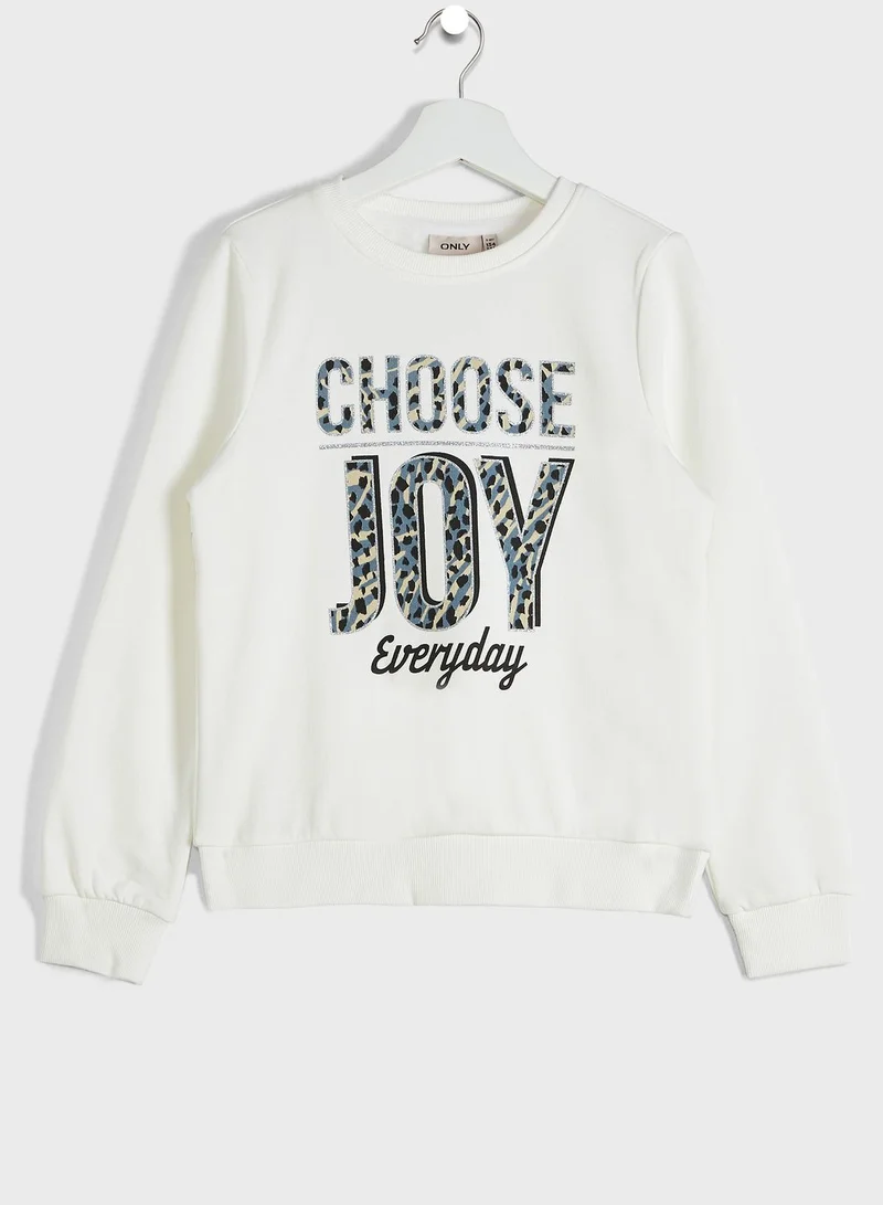 ONLY Kids Joy Printed Sweatshirt
