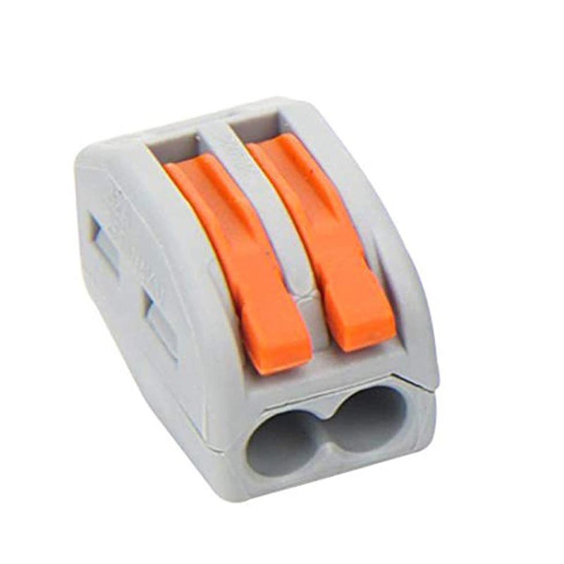 UOHGDPY Lever Wire Connectors,Wire Connector,Assortment Pack Conductor Compact Wire Connectors?- (50 Pack, 2 Port) - Image 1
