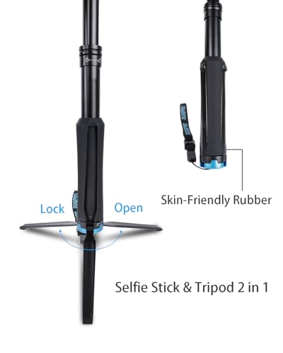 Leenconghui 32" Selfie Stick with Quick-Release Adapter for DJI Osmo Pocket 3, Tripod Stand Extension Pole Monopod for DJI Pocket 3 Accessories - Image 5