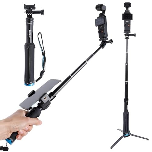 Leenconghui 32" Selfie Stick with Quick-Release Adapter for DJI Osmo Pocket 3, Tripod Stand Extension Pole Monopod for DJI Pocket 3 Accessories - Image 1