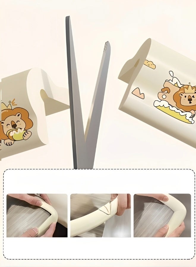 6.6ft Baby Protective Foam Edge Bumper Cute Lion Pattern Soft Safety Guard for Furniture Fireplace Desk Corner Non-Toxic Childproof Strip - Image 4