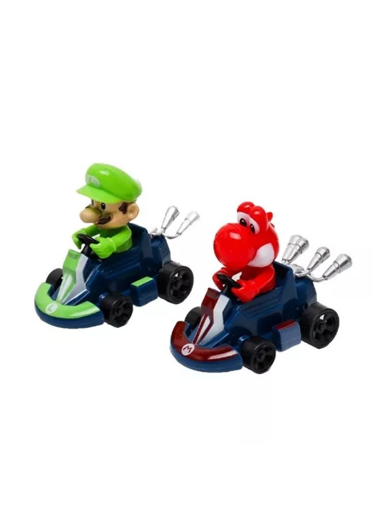 Mario Super Racing Car Playset – Cartoon Racing Track Toy with Character Cars for Kids - Image 5