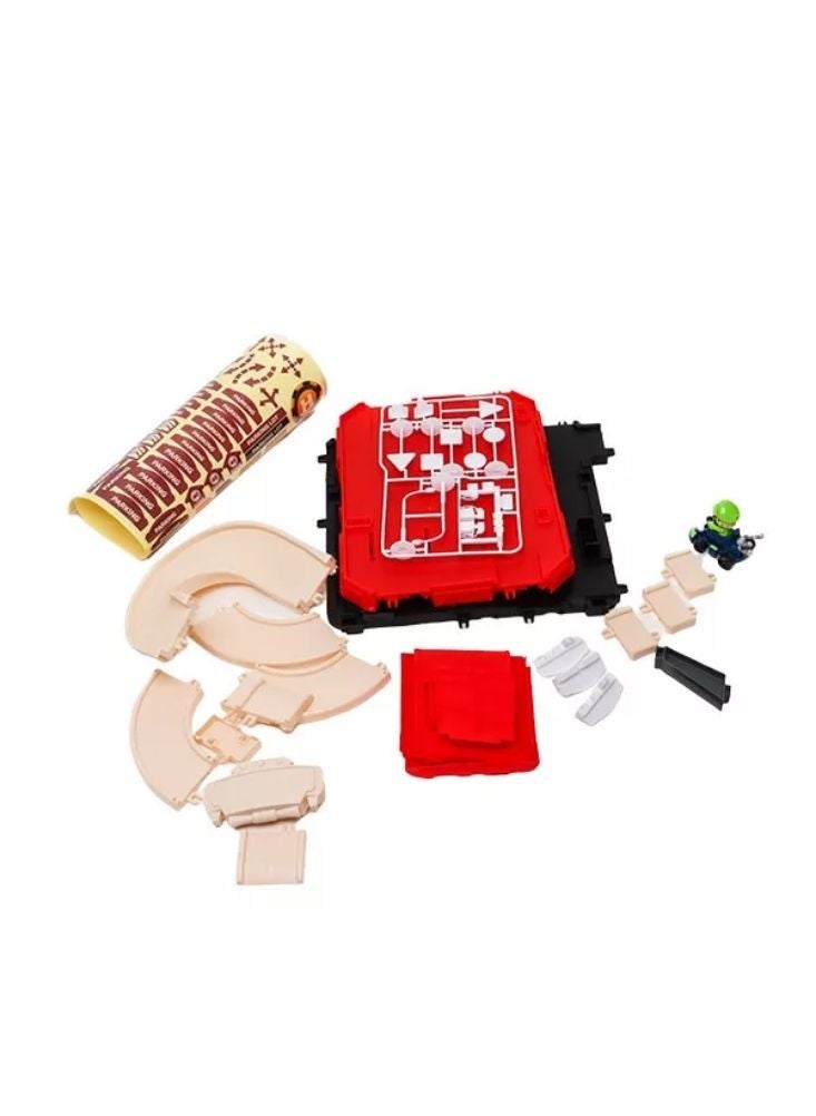 Mario Super Racing Car Playset – Cartoon Racing Track Toy with Character Cars for Kids - Image 4