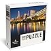 Lantern Press Cleveland Ohio Colorful Cleveland Skyline at Night Photo A92982 1000 Piece Jigsaw Puzzle for Adults Made in USA with Reference Poster - Image 2