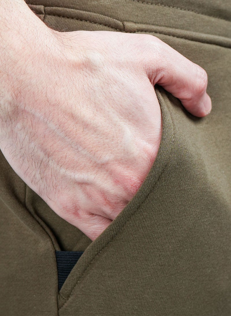 GIORDANO Men's French Terry Jogger Pants - Slim Fit, Elastic Waist, Comfortable & Stylish - Image 4