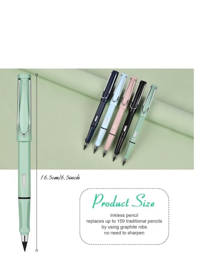Spaceshoop Everlasting Pencil,  Infinity Pencil with Eraser and Replacement Nibs, Reusable Inkless Pencil for Writing, Drawing, Students Home Office School Supplies - Image 2