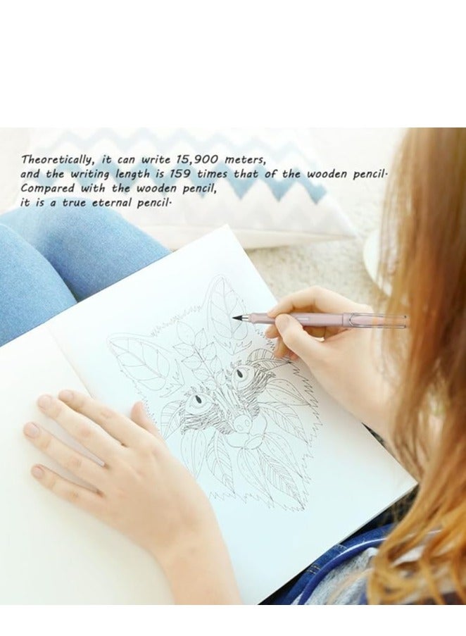 Spaceshoop Everlasting Pencil,  Infinity Pencil with Eraser and Replacement Nibs, Reusable Inkless Pencil for Writing, Drawing, Students Home Office School Supplies - Image 5