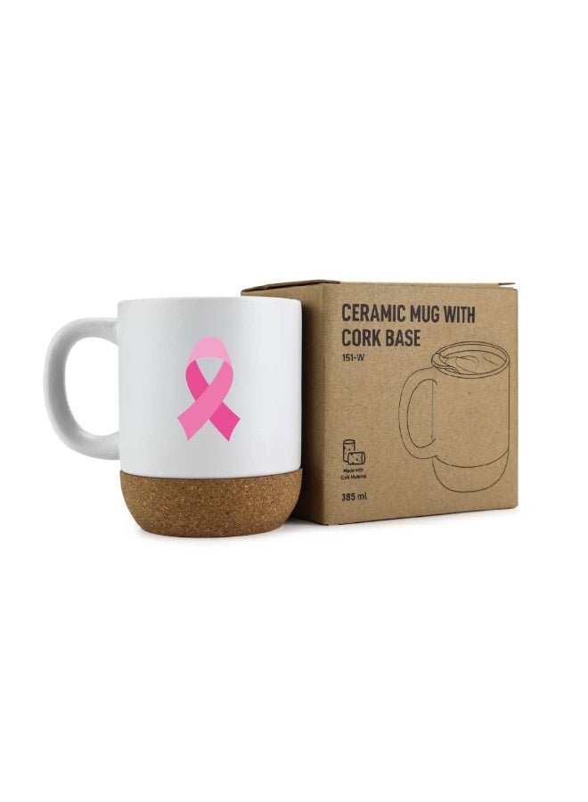 ميلز كوب قهوة للتوعية بسرطان الثدي مع شعار شريط الأمل - Image 1