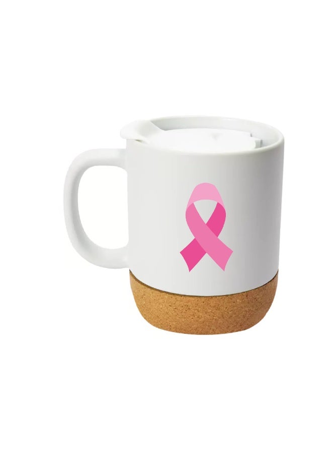 ميلز كوب قهوة للتوعية بسرطان الثدي مع شعار شريط الأمل - Image 3