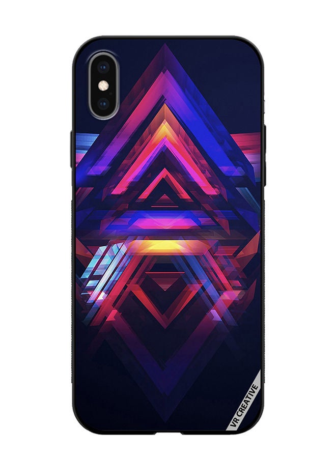 VR CREATIVE Protective Case Cover For Apple iPhone XS Max Abstract Design Multicolour - Image 1
