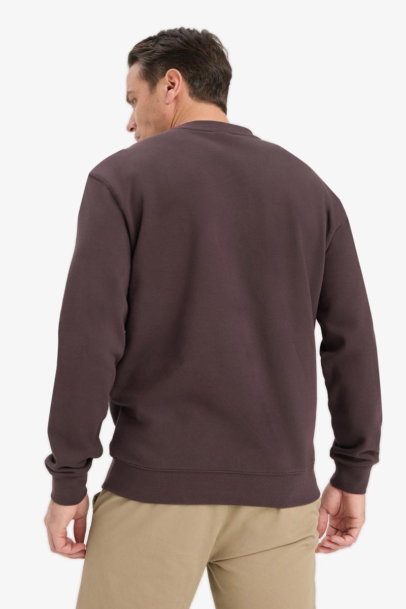 DeFacto Brown Man Regular Fit Sweatshirt Casual - Image 5