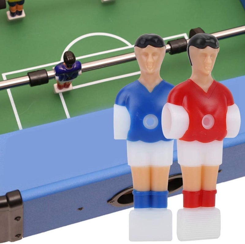 Foosball Player Soccer Games Mini Humanoid Plastic Doll Table Football Machine Accessory Red Blue Lightweight Small Size Easy to Use Durable Long Service Life for Table Football - Image 3