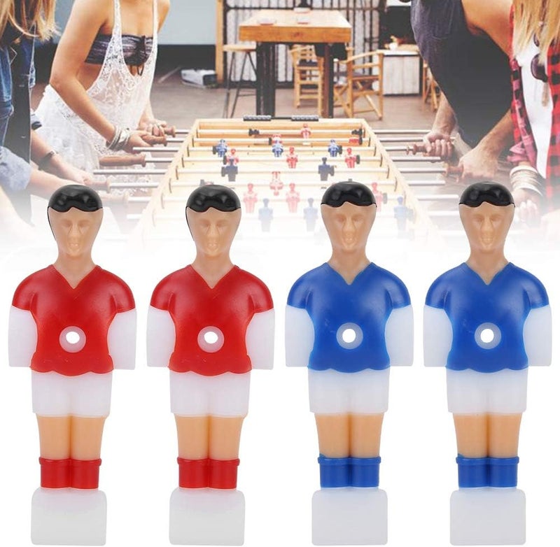 Foosball Player Soccer Games Mini Humanoid Plastic Doll Table Football Machine Accessory Red Blue Lightweight Small Size Easy to Use Durable Long Service Life for Table Football - Image 2