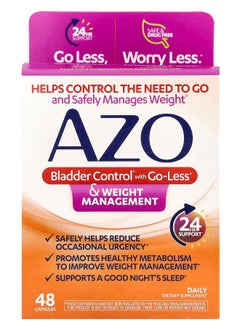 Bladder Control with GoLess & Weight Management 48 Capsules