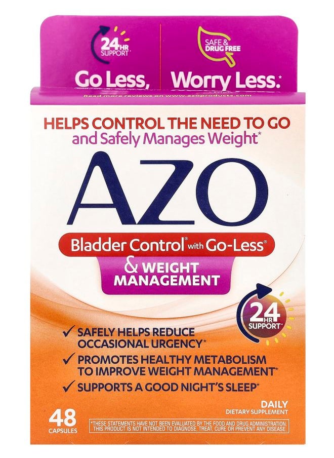 AZO - Bladder Control with GoLess & Weight Management 48 Capsules - Image 1