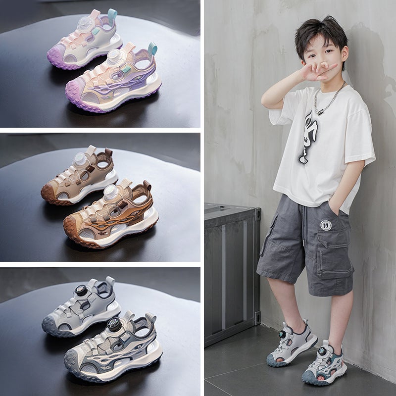 Whoa Sandals For Boys Soft-Soled Sports Beach Shoes For Children Non-Slip Sandals For Boys - Image 4