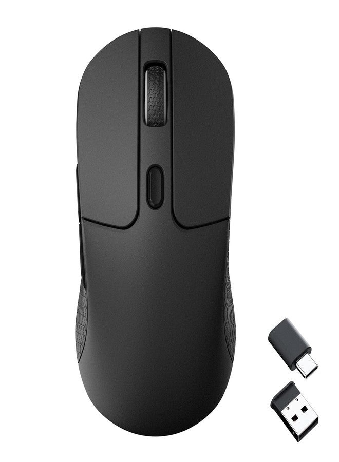 Keychron M3 Wireless Gaming Optical Mouse, Tri-Mode 2.4 GHz/Bluetooth 5.1/Wired, PixArt PAW 3395 sensor, 26000 DPI, LED RGB Backlit,79g Lightweight Programmable Macro Button for Windows PC/Mac - Black - Image 1
