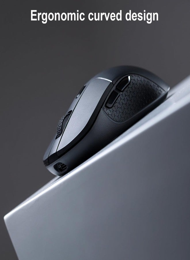 Keychron M3 Wireless Gaming Optical Mouse, Tri-Mode 2.4 GHz/Bluetooth 5.1/Wired, PixArt PAW 3395 sensor, 26000 DPI, LED RGB Backlit,79g Lightweight Programmable Macro Button for Windows PC/Mac - Black - Image 5