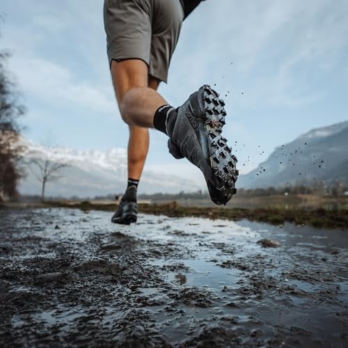 Salomon Men’s Speedcross Trail Running Shoes - Magnet/Black/Magnet - 13 - Image 3
