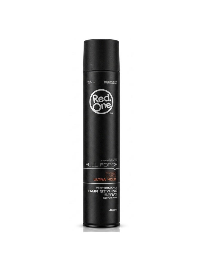 RedOne Spider Hair Spray Full Force Hair Styling Spray Ultra Hold Super Firm 400ml (05 - Ultra Hold) - Image 1