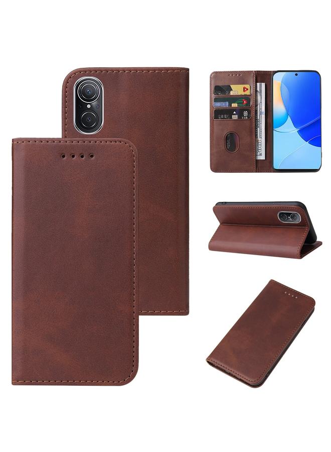 اس-توب جراب لهاتف Huawei Nova 9 SE مصنوع من الجلد بإغلاق مغناطيسي - Image 1