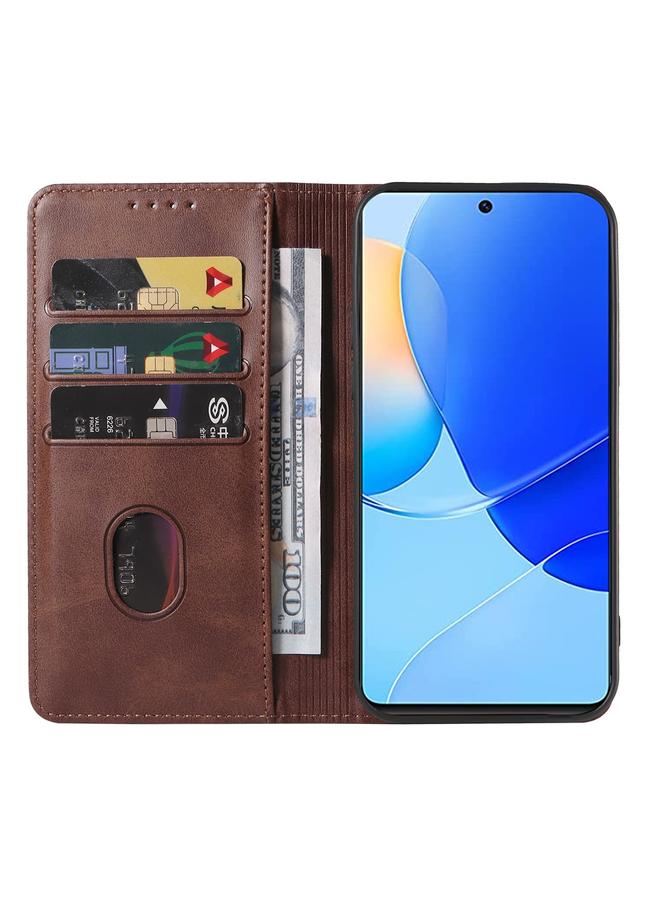 اس-توب جراب لهاتف Huawei Nova 9 SE مصنوع من الجلد بإغلاق مغناطيسي - Image 3