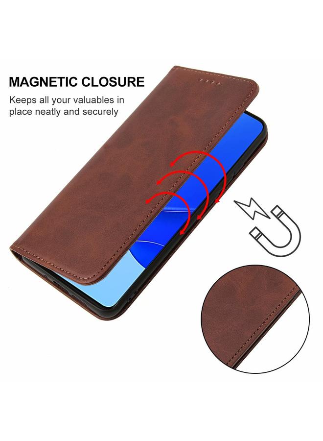 اس-توب جراب لهاتف Huawei Nova 9 SE مصنوع من الجلد بإغلاق مغناطيسي - Image 5