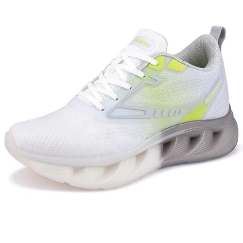 BERSACHE Premium Sports,Walking,Gym,Cricket, Trending Running Shoes for Mens/Boys (Grey, UK Footwear Size System, Adult, Men, Numeric, Medium, 8) - Image 4