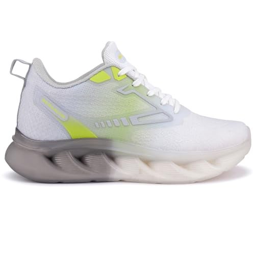 BERSACHE Premium Sports,Walking,Gym,Cricket, Trending Running Shoes for Mens/Boys (Grey, UK Footwear Size System, Adult, Men, Numeric, Medium, 8) - Image 3