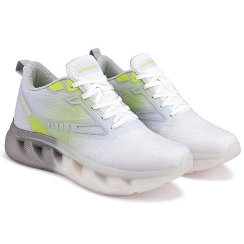 BERSACHE Premium Sports,Walking,Gym,Cricket, Trending Running Shoes for Mens/Boys (Grey, UK Footwear Size System, Adult, Men, Numeric, Medium, 8) - Image 1