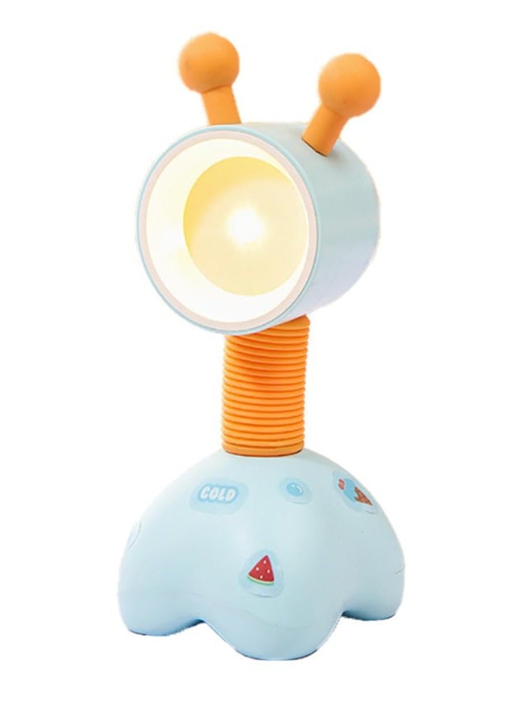 Excefore مصباح طاولة صغير، مصباح ضوء ليلي، مصباح ليلي محمول، مصباح ليلي لطيف، مصباح ليلي للأطفال، ديكور إبداعي بمائة شكل مصباح ليلي، مناسب لغرفة النوم، المدرسة - Image 1