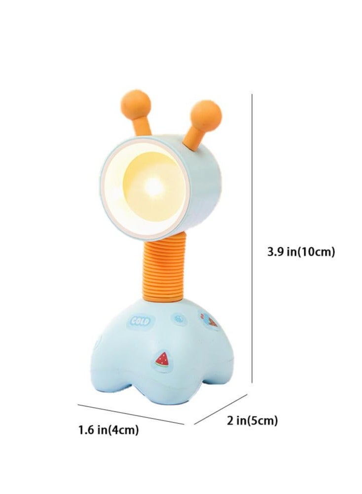 Excefore مصباح طاولة صغير، مصباح ضوء ليلي، مصباح ليلي محمول، مصباح ليلي لطيف، مصباح ليلي للأطفال، ديكور إبداعي بمائة شكل مصباح ليلي، مناسب لغرفة النوم، المدرسة - Image 5
