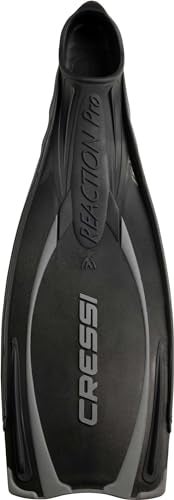 Cressi Reaction Pro Full Foot Pocket Fins Black 3637 - Image 3
