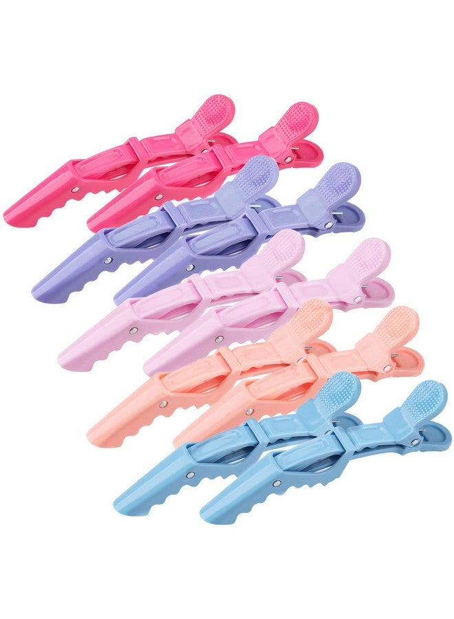 OBSCYON Bscyon Plastic Non Slip Hair Clips For Women Professional Alligator Hair Clips Hair Styling Clips Sectioning Clips Of Hair Salon (10Pcs Macaroon) - Image 1